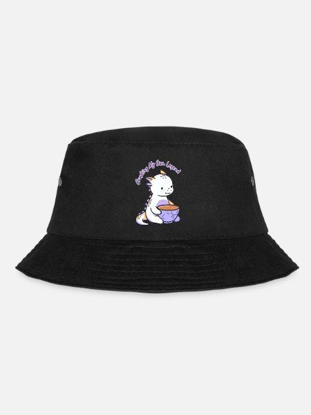 Pfirsich- und Lavendeldrache – Die Handwerksausgabe - Bucket Hat - Schwarz