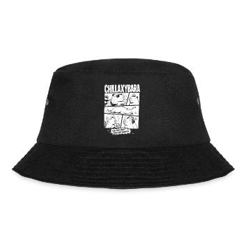 Chillax Capybara Lustiger Comic Stil - Bucket Hat - Schwarz - Vorne - Lela (165cm)