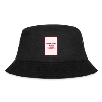 Glaub Nicht Jeden Scheiß Spruch - Bucket Hat - Schwarz - Vorne - Lela (165cm)