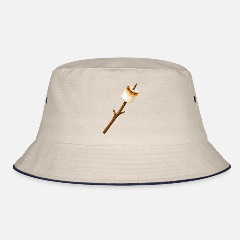 Gerösteter Marshmallow am Stock  Bucket Hat