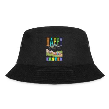 Frohe Ostern Süßer Osterhase Eiersuche Ostereier - Bucket Hat - Schwarz - Vorne - Lela (165cm)