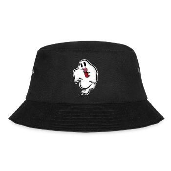 Ghost with donut and cup - Bucket Hat - black - Front - Lela (165cm)