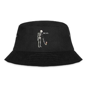 Eh bien merde, humour noir squelette gothique - Bob - noir - Devant - Lela (165cm)