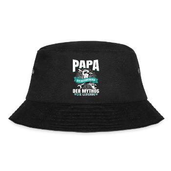 Papa Heizungsbauer Mythos Legende - Bucket Hat - Schwarz - Vorne - Lela (165cm)