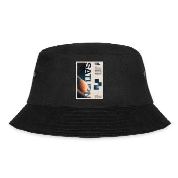 Saturn-Orbit-Poster - Bucket Hat - Schwarz - Vorne