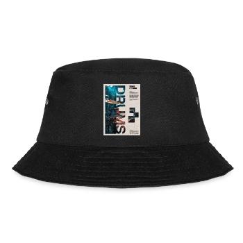 Trommel-Collage-Trommlerkunst - Bucket Hat - Schwarz - Vorne