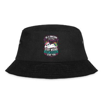Einhorn – Be a Unicorn, Stay Magical - Bucket Hat - Schwarz - Vorne
