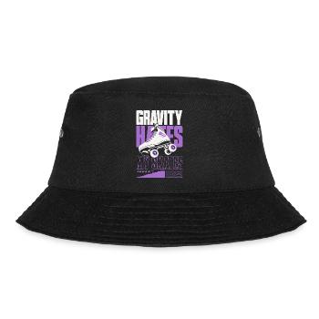 Gravity Hates My Skates – Rollschuhe - Bucket Hat - Schwarz - Vorne