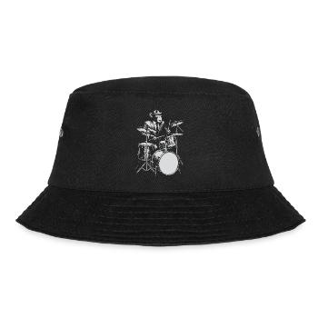 Monkey Jazz Drummer - Bucket Hat - Schwarz - Vorne
