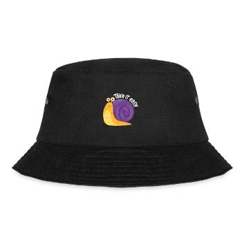 Take it easy - don't get upset - Bucket Hat - black - Front - Lela (165cm)