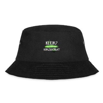 nicht klein bin konzentrat geschenk idee spruch - Bucket Hat - Schwarz - Vorne - Lela (165cm)