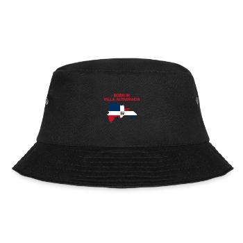 Dominikanische Republik - Bucket Hat - Schwarz - Vorne - Lela (165cm)