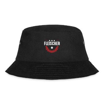 Fleischer Beruf - Bucket Hat - Schwarz - Vorne - Lela (165cm)