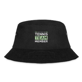 Tennis Team - Bucket Hat - Schwarz - Vorne - Lela (165cm)
