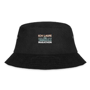 Ich Laufe Für Trinkgeld Marathon - Bucket Hat - Schwarz - Vorne - Lela (165cm)