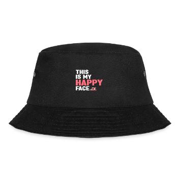 Blobfisch - Bucket Hat - Schwarz - Vorne - Lela (165cm)