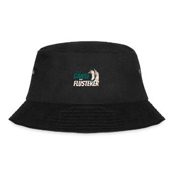 Gans Gänse Flüsterer Bauernhof Geschenk - Bucket Hat - Schwarz - Vorne - Lela (165cm)