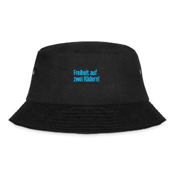 Freedom on Two Wheels - Cyclist Design - Bucket Hat - black - Front - Lela (165cm)