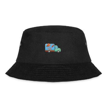 Delivery service meat and sausage cart - Bucket Hat - black - Front - Lela (165cm)