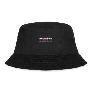 Zahlen Lügen Nicht, Kollegen Schon - Bucket Hat - Schwarz - Vorne - Lela (165cm)