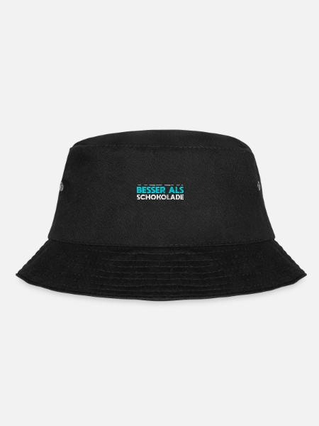 Weben: Besser Als Schokolade - Bucket Hat - Schwarz