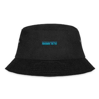 Blitzschlagexperte, Nennen Sie 112 - Bucket Hat - Schwarz - Vorne - Lela (165cm)