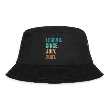 21 Years Old Legend Since July 2001 21st Birthday - Bucket Hat - black - Front - Lela (165cm)