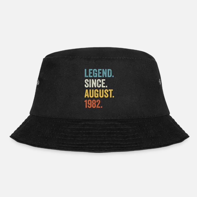 Legend Since August 1982 40. Geburtstag - Bucket Hat - Schwarz