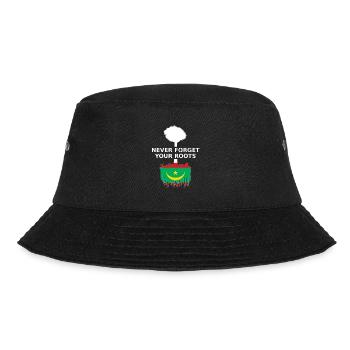 Mauritania Flag Mauritanian roots - Bucket Hat - black - Front - Lela (165cm)