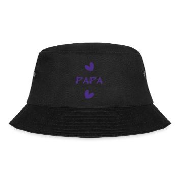 ALLES GUTE ZUM GEBURTSTAG, PAPA. PAPA. VATERTAG. ALLES GUTE ZUM GEBURTSTAG! - Bucket Hat - Schwarz - Vorne - Lela (165cm)