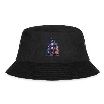 Gruselhaus - Bucket Hat - Schwarz - Vorne - Lela (165cm)
