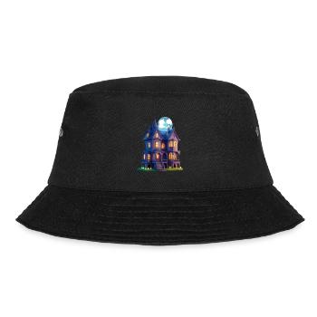 Gruselhaus - Bucket Hat - Schwarz - Vorne - Lela (165cm)