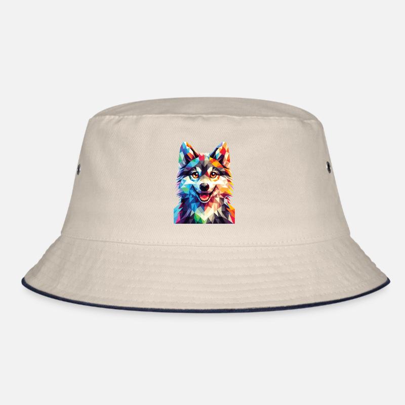 Polygon Wolf Bucket Hat