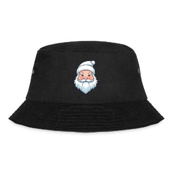 Weißer Weihnachtszauber - Bucket Hat - Schwarz - Vorne - Lela (165cm)