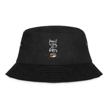 Donut Funny Saying - Bucket Hat - black - Front - Lela (165cm)