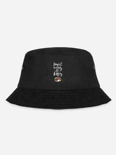 Donut lustiger Spruch - Bucket Hat - Schwarz