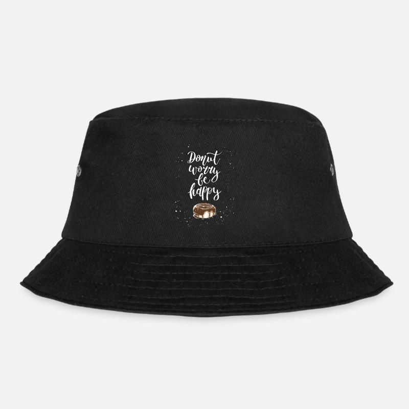 Donut lustiger Spruch - Bucket Hat - Schwarz