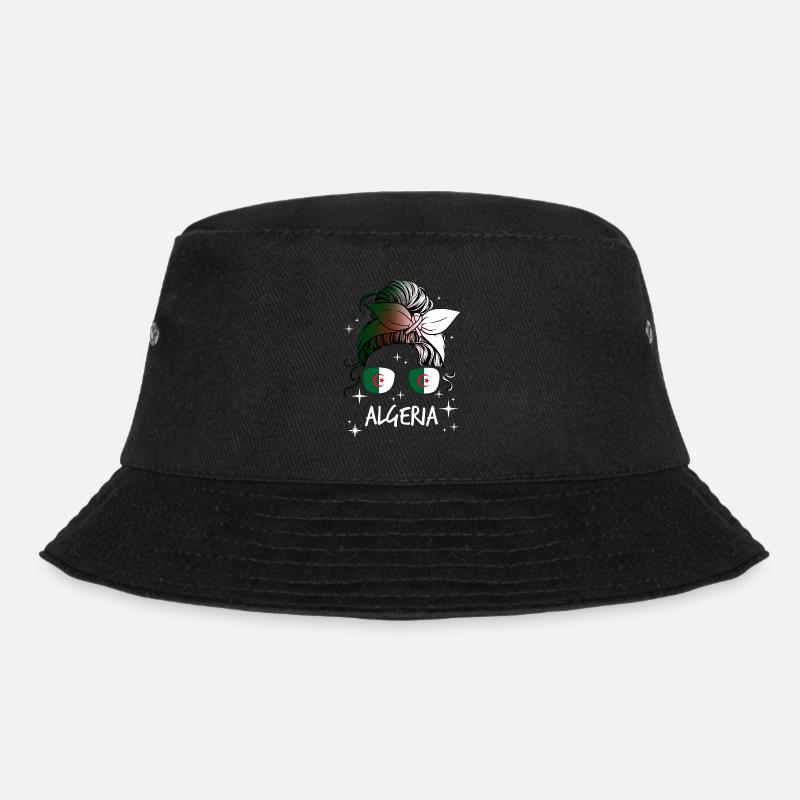 Algerien - Bucket Hat - Schwarz