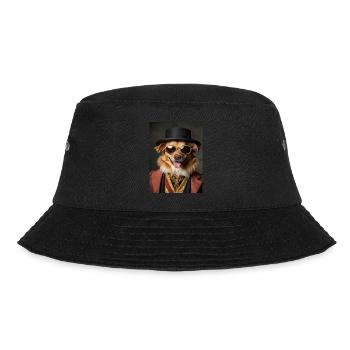 Golden Dog Costume Aristocrat Bezel Collar - Bucket Hat - black - Front - Lela (165cm)