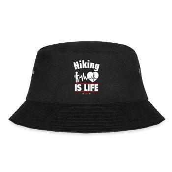 Hiking is life - Bucket Hat - black - Front - Lela (165cm)