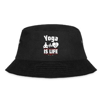 Yoga is life - Bucket Hat - black - Front - Lela (165cm)