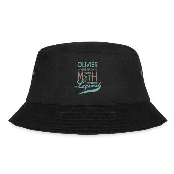 OLIVIER personalisiertes T-Shirt Geschenk Vornamen Olivenbaum - Bucket Hat - Schwarz - Vorne - Lela (165cm)