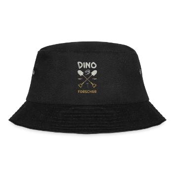 Dinosaurier Forscher Design für Jungs - Bucket Hat - Schwarz - Vorne - Lela (165cm)