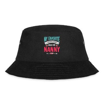 Meine Lieblings-cheerleaderin Nennt Mich Nanny For - Bucket Hat - Schwarz - Vorne - Lela (165cm)