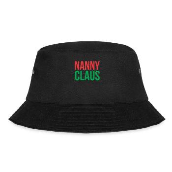 Nanny Claus Design Für Großmutter Oma - Bucket Hat - Schwarz - Vorne - Lela (165cm)