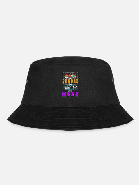 Sundae is my favorite day of the week for - Bucket Hat - black