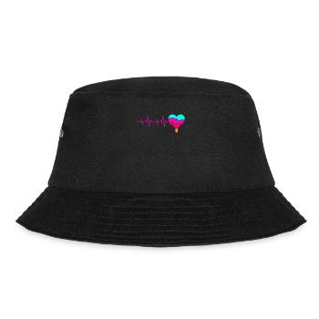 Heartbeat Ice Cream For Frozen Sweet Fans - Bucket Hat - black - Front - Lela (165cm)