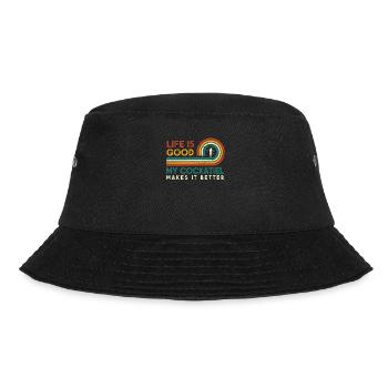 Das Leben Ist Gut, Mein Nymphensittich Macht Es - Bucket Hat - Schwarz - Vorne - Lela (165cm)