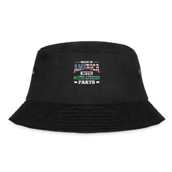 Made In America Mit Südafrikanischen Teilen Für - Bucket Hat - Schwarz - Vorne - Lela (165cm)