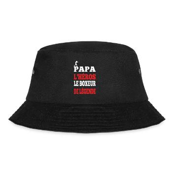 Papa le héros le boxeur de légende t-shirt homme - Bob - noir - Devant - Lela (165cm)